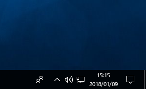 Windows10 言語バーが非表示の状態
