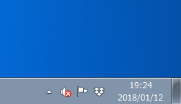 Windows7 言語バーが非表示の状態