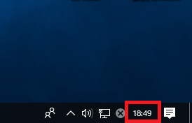 Windows10 タスクバーの通知領域の時計に日付を表示させる方法 パソコンの問題を改善