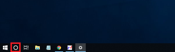 Windows10 検索ボックス(Cortana)がアイコンになる