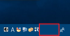 Windows10 タスクバーを青色に変更しても「CPAS」「KANA」の文字が見えない